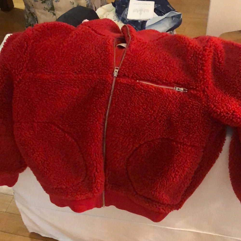 Aritzia Wilfred red jacket size M